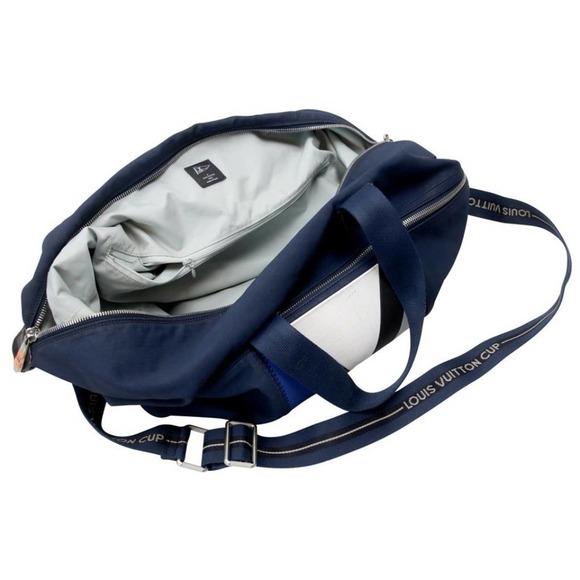 Louis Vuitton Blue and White Travel Bag - Picture 11 of 12